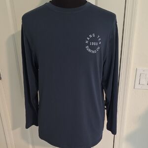 Hang Ten Men's Surfing Co. Navy Long Sleeve UV 50 Tee